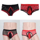 Maxbell Men's Underwear Soft Mesh Design Bulge Pouch Briefs Low Rise Underpants Black