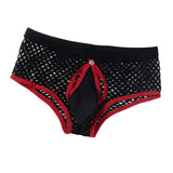 Maxbell Men's Underwear Soft Mesh Design Bulge Pouch Briefs Low Rise Underpants Black