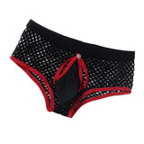 Maxbell Men's Underwear Soft Mesh Design Bulge Pouch Briefs Low Rise Underpants Black