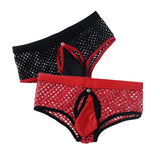 Maxbell Men's Underwear Soft Mesh Design Bulge Pouch Briefs Low Rise Underpants Black