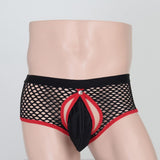 Maxbell Men's Underwear Soft Mesh Design Bulge Pouch Briefs Low Rise Underpants Black