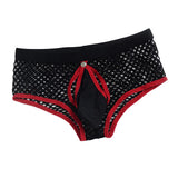 Maxbell Men's Underwear Soft Mesh Design Bulge Pouch Briefs Low Rise Underpants Black