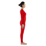 Maxbell Adult Spandex Bodysuit Catsuit Dance Costume Stretch Unitard Jumpsuit Red S