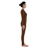 Maxbell Adult Spandex Bodysuit Catsuit Dance Costume Stretch Unitard Jumpsuit Coffee M