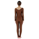 Maxbell Adult Spandex Bodysuit Catsuit Dance Costume Stretch Unitard Jumpsuit Coffee M