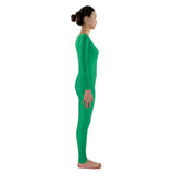 Maxbell Adult Spandex Bodysuit Catsuit Dance Costume Stretch Unitard Jumpsuit Green 2XL