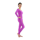 Maxbell Adult Spandex Bodysuit Catsuit Dance Costume Stretch Unitard Jumpsuit Purple S
