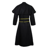 Maxbell Halloween Priest Cosplay Outfit Women Men Cape Coat Religious Costume Set M