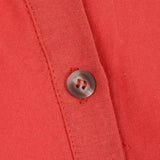 Maxbell Women Summer Short Sleeve Solid Button Down Shirt Midi Dress Top XL Red