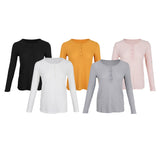 Maxbell Casual Solid Knitted Sweater Long Sleeve Pullover Blouse Sweatshirt S Black