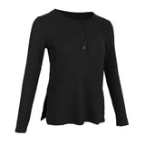 Maxbell Casual Solid Knitted Sweater Long Sleeve Pullover Blouse Sweatshirt L Black