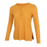 Maxbell Casual Solid Knitted Sweater Long Sleeve Pullover Blouse Sweatshirt S Yellow