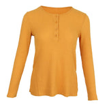 Maxbell Casual Solid Knitted Sweater Long Sleeve Pullover Blouse Sweatshirt S Yellow
