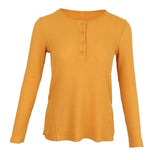 Maxbell Casual Solid Knitted Sweater Long Sleeve Pullover Blouse Sweatshirt XL Yellow