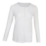 Maxbell Casual Solid Knitted Sweater Long Sleeve Pullover Blouse Sweatshirt S White