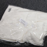 Maxbell Casual Solid Knitted Sweater Long Sleeve Pullover Blouse Sweatshirt S White