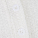 Maxbell Casual Solid Knitted Sweater Long Sleeve Pullover Blouse Sweatshirt S White