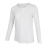 Maxbell Casual Solid Knitted Sweater Long Sleeve Pullover Blouse Sweatshirt S White
