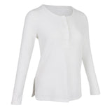 Maxbell Casual Solid Knitted Sweater Long Sleeve Pullover Blouse Sweatshirt XL White
