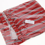 Maxbell Women's Summer Off Shoulder Long Sleeve Stripe Loose Short Dress Red S