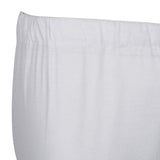 Maxbell Women's Solid Capri Leggings Sports Yoga Running Fitness Pants Plus Size White 2XL