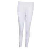 Maxbell Women's Solid Capri Leggings Sports Yoga Running Fitness Pants Plus Size White 2XL