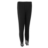 Maxbell Women's Solid Capri Leggings Sports Yoga Running Fitness Pants Plus Size Black M