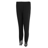 Maxbell Women's Solid Capri Leggings Sports Yoga Running Fitness Pants Plus Size Black M