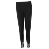 Maxbell Women's Solid Capri Leggings Sports Yoga Running Fitness Pants Plus Size Black M