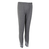 Maxbell Women's Solid Capri Leggings Sports Yoga Running Fitness Pants Plus Size Gray M