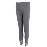 Maxbell Women's Solid Capri Leggings Sports Yoga Running Fitness Pants Plus Size Gray M