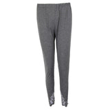 Maxbell Women's Solid Capri Leggings Sports Yoga Running Fitness Pants Plus Size Gray M