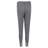 Maxbell Women's Solid Capri Leggings Sports Yoga Running Fitness Pants Plus Size Gray L