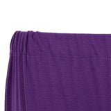 Maxbell Women's Solid Capri Leggings Sports Yoga Running Fitness Pants Plus Size Purple 4XL