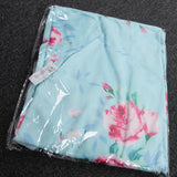 Maxbell Casual Floral Flare Dress Short Sleeve A line Loose Fit Pockets M Green