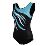 Maxbell Shiny Crystal Girls Ballet Dance Gymnastics Leotards Tank 11-12 Years Blue