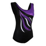 Maxbell Shiny Crystal Girls Ballet Dance Gymnastics Leotards Tank 11-12 Years Purple