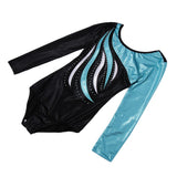 Maxbell Kids Girls Long Sleeve Leotard Bodysuit Dancewear Costume 10(9-10Y) Blue
