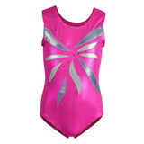 Maxbell Girl's Gymnastics Leotards Sleeveless Ballet Dance Athletic Bodysuit 8(7-8Y)