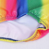 Maxbell Shiny Rainbow stripes Girls Ballet Dance Gymnastics Leotards Tank  7-8 Years
