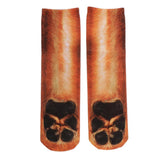 Maxbell 3D Animal Printed Paw Crew Socks Unisex Funny Fashion Adult Socks Dog