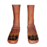 Maxbell 3D Animal Printed Paw Crew Socks Unisex Funny Fashion Adult Socks Dog