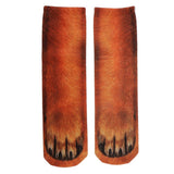 Maxbell 3D Animal Printed Paw Crew Socks Unisex Funny Fashion Adult Socks Dog