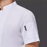 Maxbell Chef Coat Hotel Catering Breathable Unisex Waiter Kitchen Wookwear Clothing