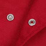 Maxbell Unisex Short Sleeves Chef Jacket Waiter Coat Cooks Uniform Apparel 3XL Red