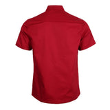Maxbell Unisex Short Sleeves Chef Jacket Waiter Coat Cooks Uniform Apparel 3XL Red