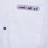 Maxbell Chef Jacket Coat Uniform Short Sleeve Hotel Kitchen Cook Apparel M White
