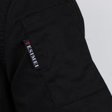 Maxbell Chef Jacket Coat Uniform Short Sleeve Hotel Kitchen Cook Apparel 3XL Black