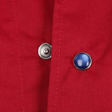 Maxbell Chef Jacket Coat Uniform Short Sleeve Hotel Kitchen Cook Apparel 2XL Red