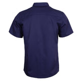 Maxbell Chef Jacket Coat Uniform Short Sleeve Hotel Kitchen Cook Apparel L Blue